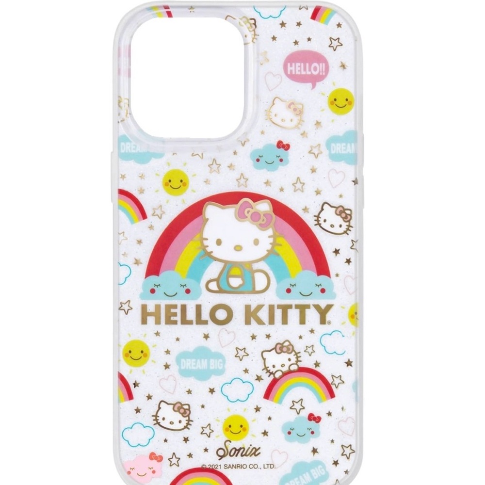 Hello Kitty x Sonix Cosmic Rainbow Glitter iPhone 15 Pro Case MagSafe Compatible